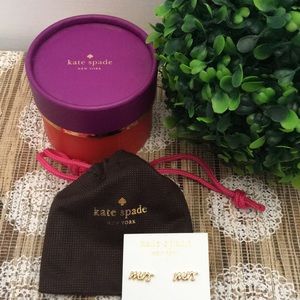 Brand New Kate Spade Mrs Earrings